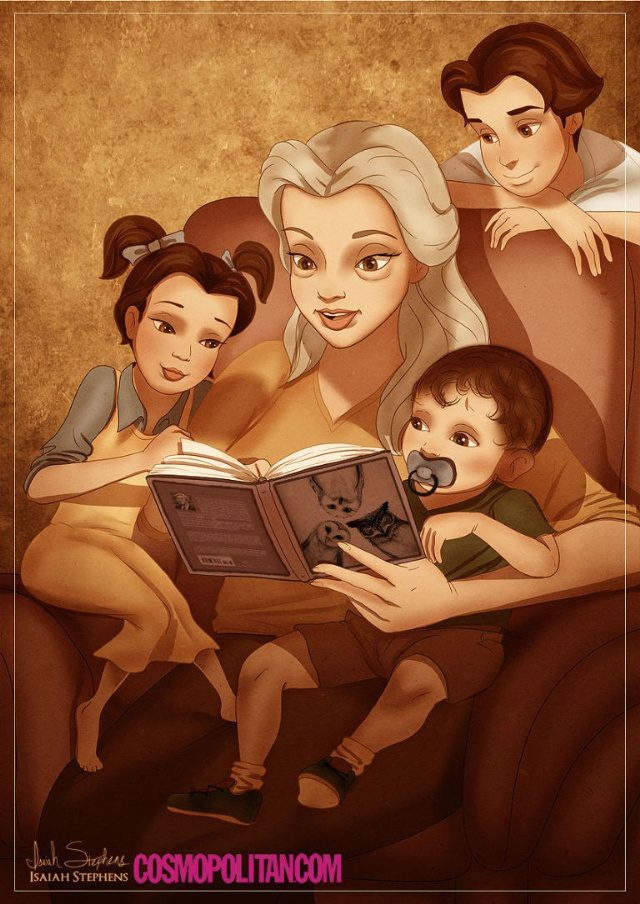 Belle, szintén az unokáival