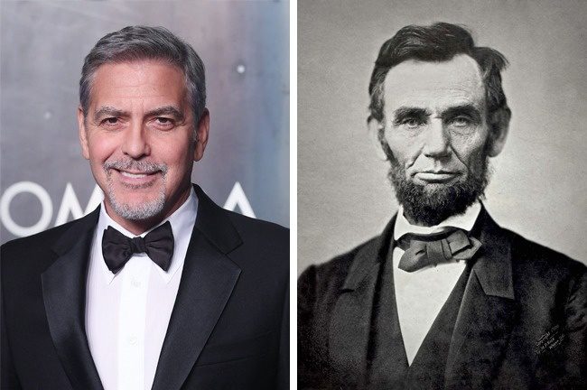 George Clooney és Abraham Lincoln