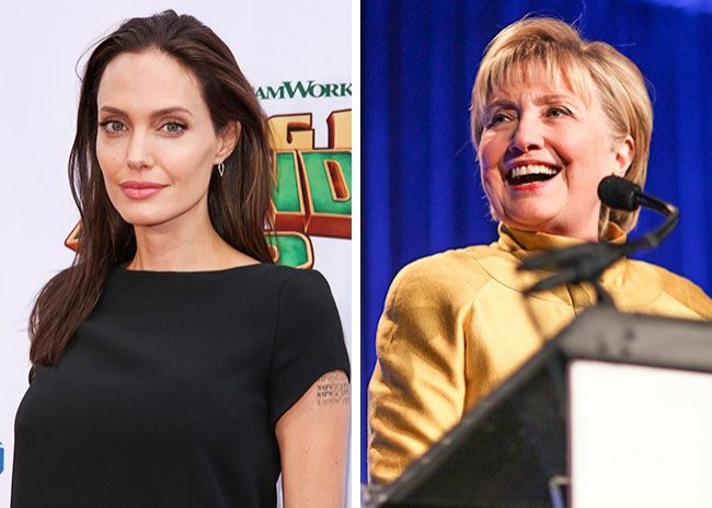 Angelina Jolie és Hillary Clinton