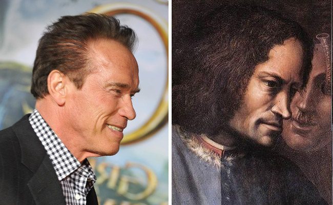 Arnold Schwarzenegger-t (2013) a 16. század második felében Vaszari György örökítette meg