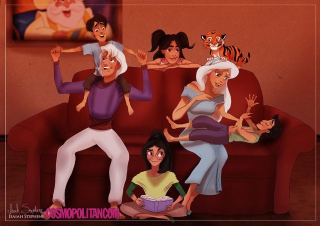 Aladdin, Jasmine és az unokák