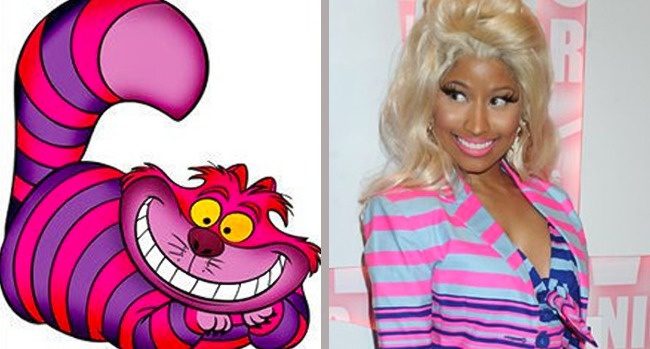 Vadalma (Alice Csodaországban) és Nicki Minaj