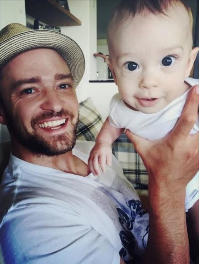 Justin Timberlake és a fia, Silas