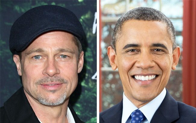 Brad Pitt & Barack Obama