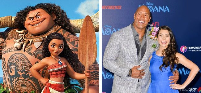 Maui - Dwayne Johnson és Vaiana- Auli'i Cravalho 