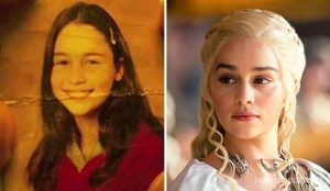 9) Emilia Clarke fiatalon és a Trónok harca Daenerys Targaryen-jaként