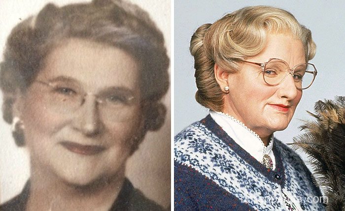 1) ,,A barátnőm dédanyja épp úgy nézett ki, mint Mrs. Doubtfire."