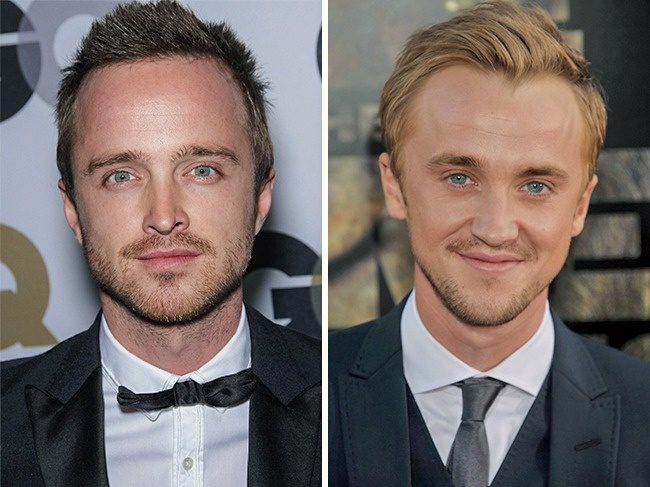 Aaron Paul és Tom Felton