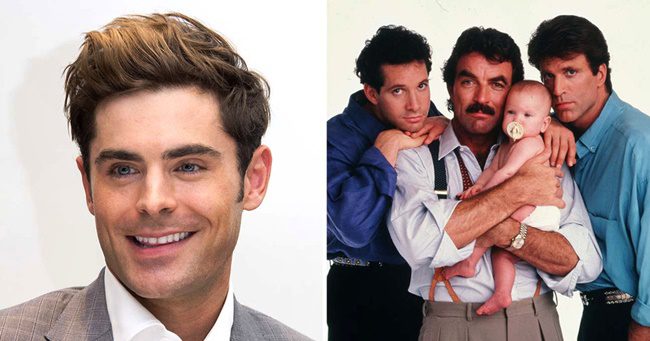 Zac Efron főszereplésével jöhet az új Három férfi és egy bébi film!