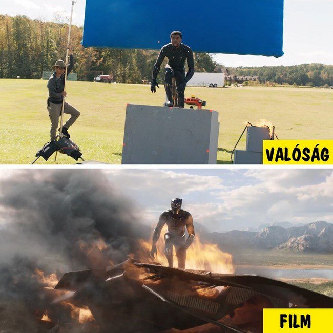 18 felvétel, amely megmutatja, hogyan változtak meg a híres filmek a speciális effektek után