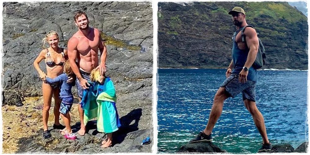 Chris Hemsworth nagyon kigyúrt testtel érkezett meg a Thor 4 forgatására