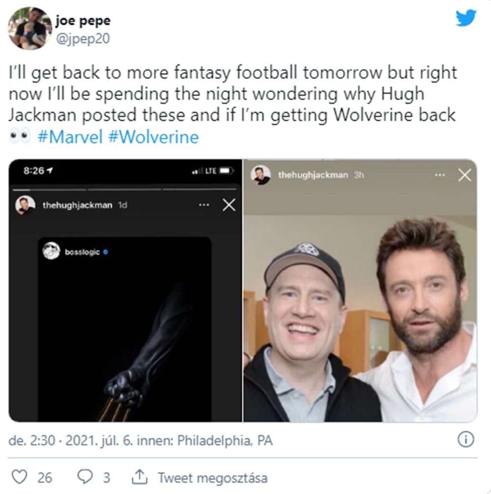 BRÉKING: Hugh Jackman mégis visszatérhet, mint Rozsomák