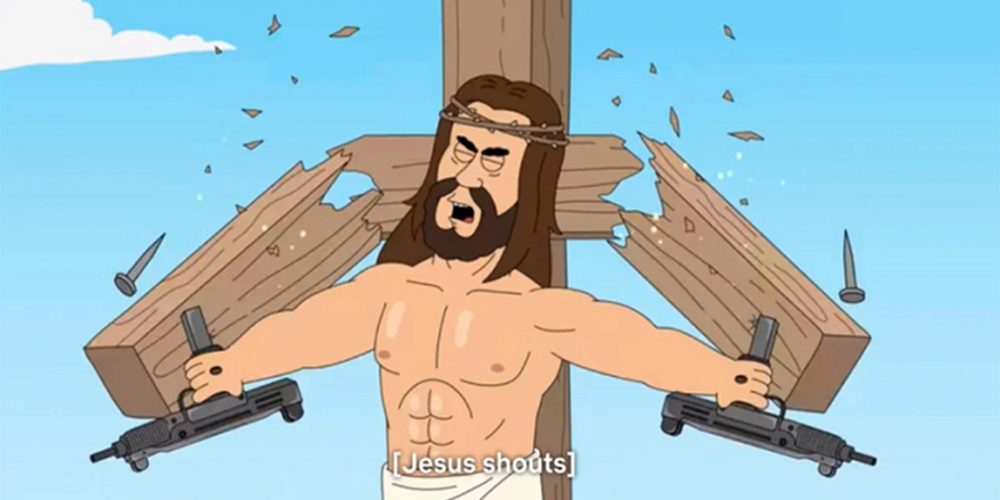 Botrány! A Netflix új sorozatában Jézus gépfegyverrel lövöldözi az embereket