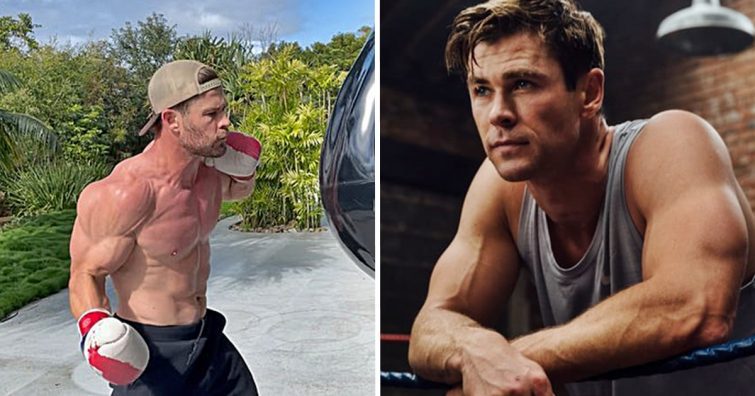 Chris Hemsworth úgy kigyúrta magát, hogy a dublőrje nem bírja a tempót