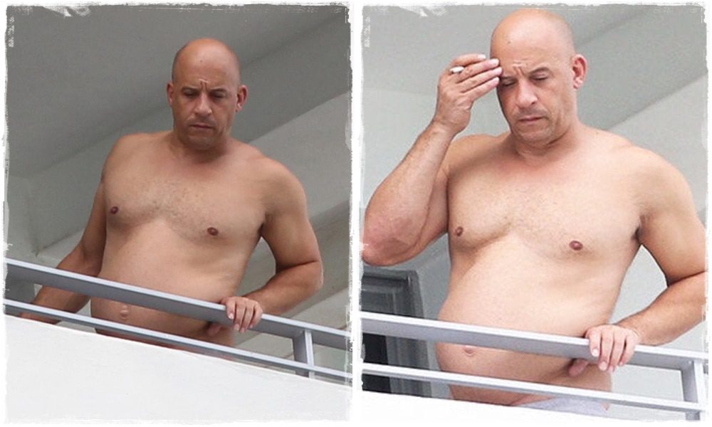 Amikor kikerekedik a kockahas – Így néz ki Vin Diesel, amikor elengedi magát
