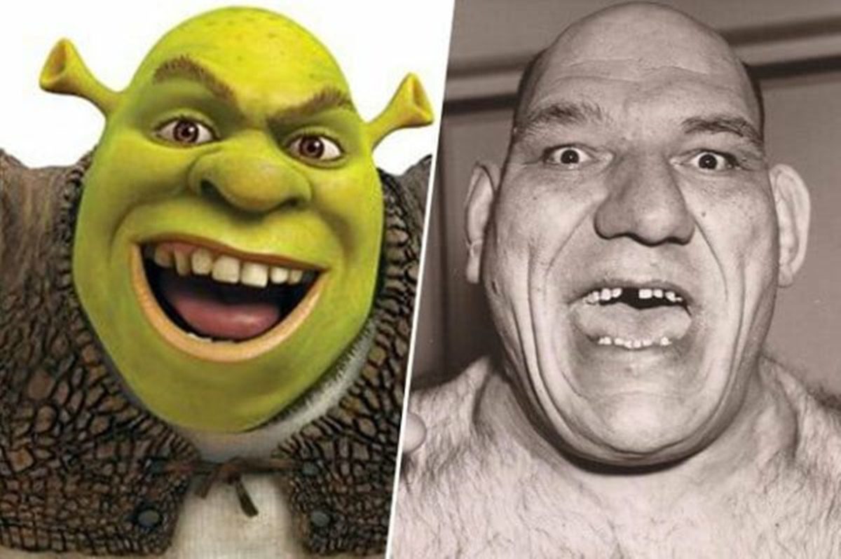 Shrek karaktere nem kitaláció - Az Angyal becenévre hallgató Maurice Tillet-ről mintázták a figurát