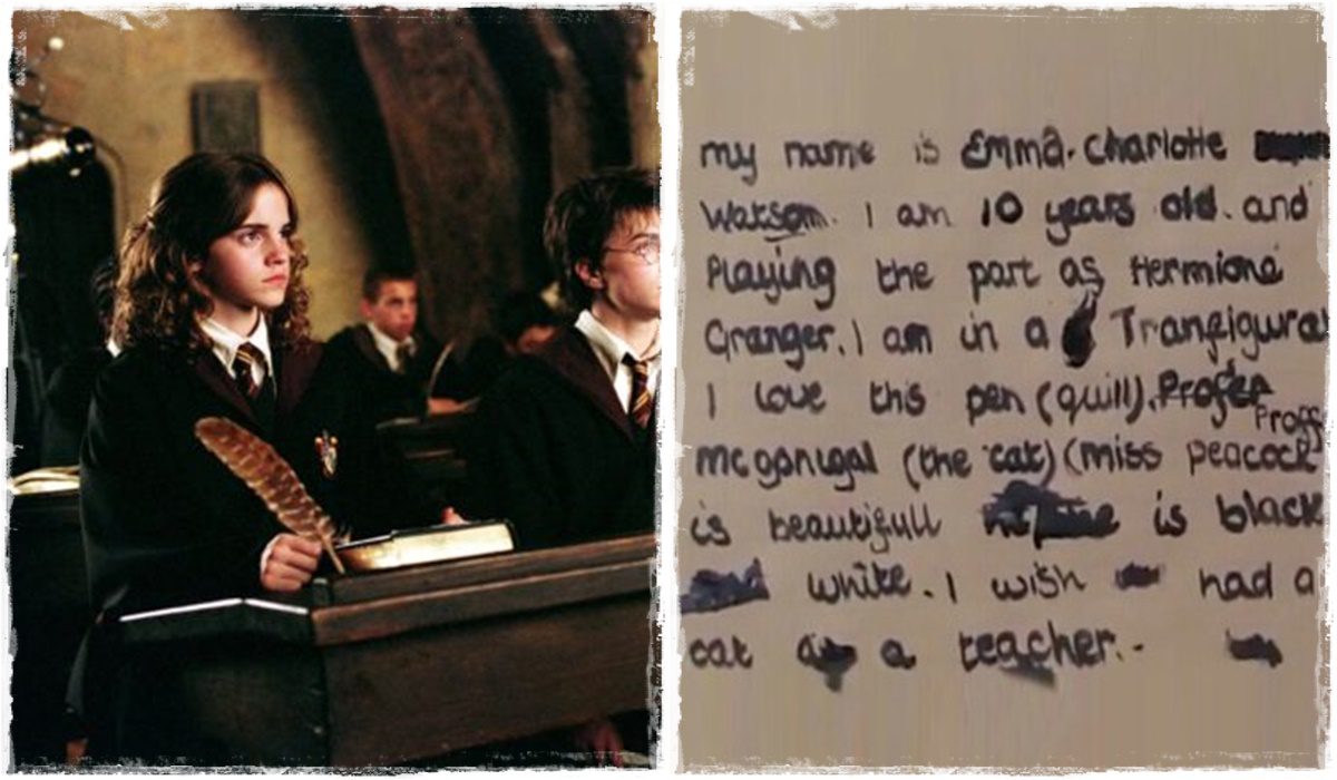 Harry Potter: Mit írt a valóságban Hermione a papírra a film egyik jelenetének forgatása közben?