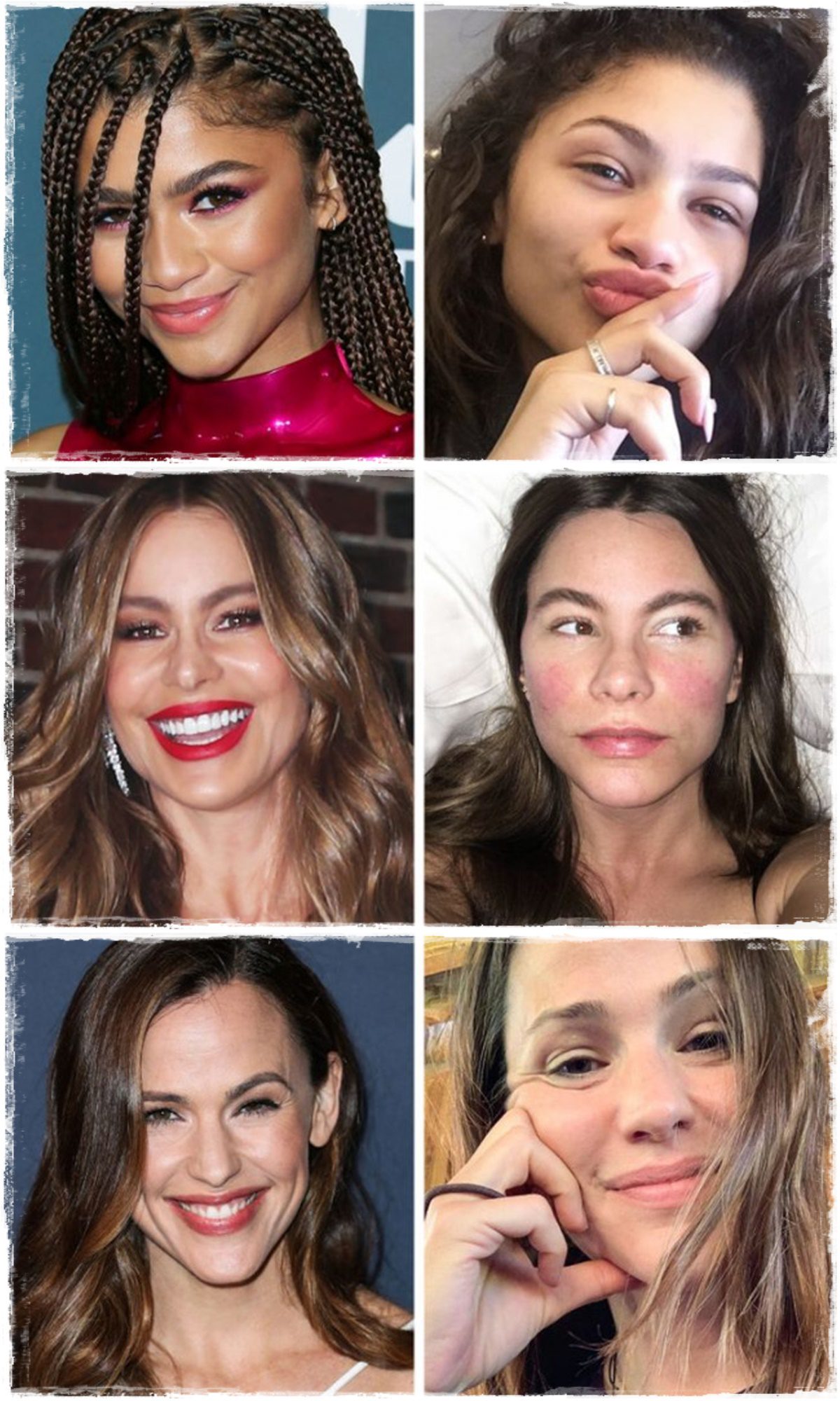 A sztárok megosztották, hogyan néznek ki valójában, amikor nem fedi smink az arcukat