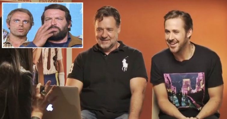 Ezt látnod kell! Russell Crowe és Ryan Gosling belebújt Bud Spencer és Terence Hill bőrébe