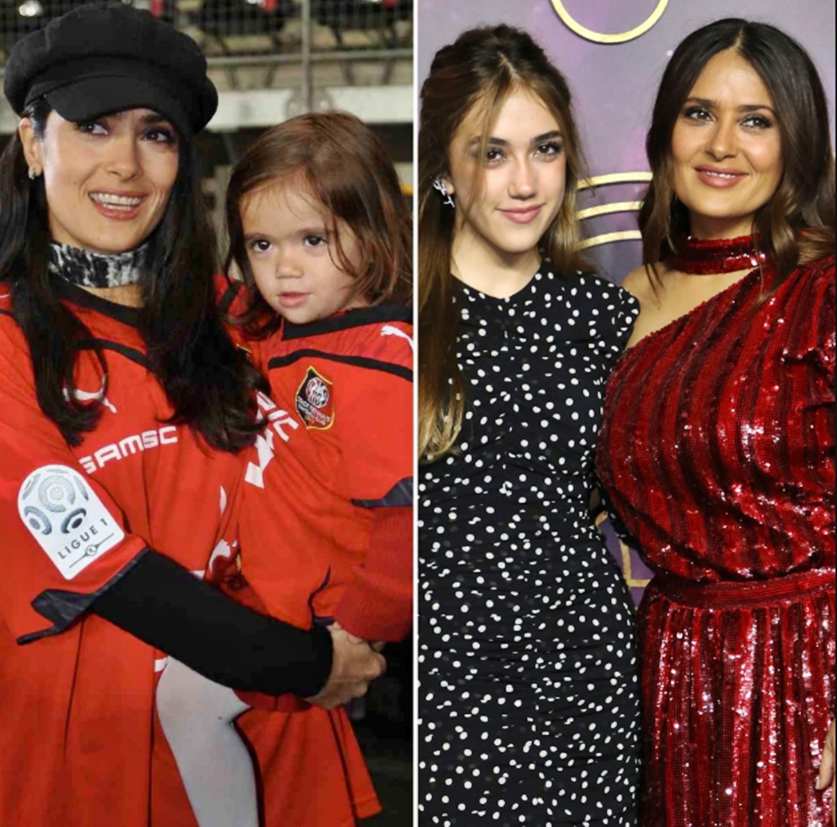 Le a kalappal! Az 56 éves Salma Hayek 15 éves lánya, Valentina épp olyan meseszép, mint az anyukája