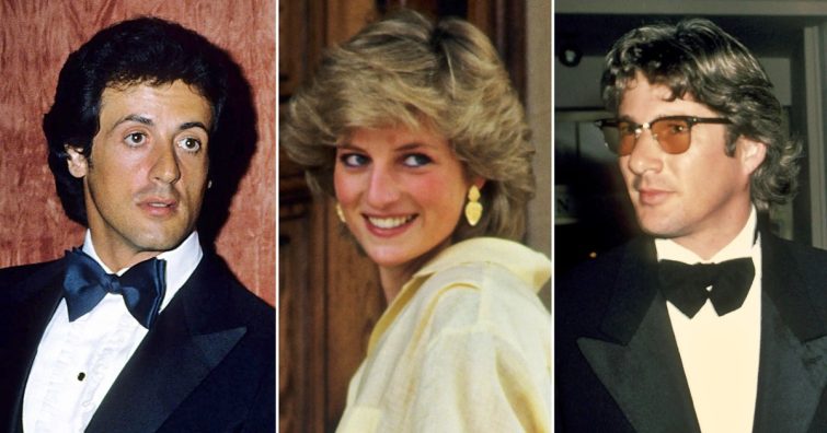 Sylvester Stallone és Richard Gere egymásnak esett Diana hercegnő partiján