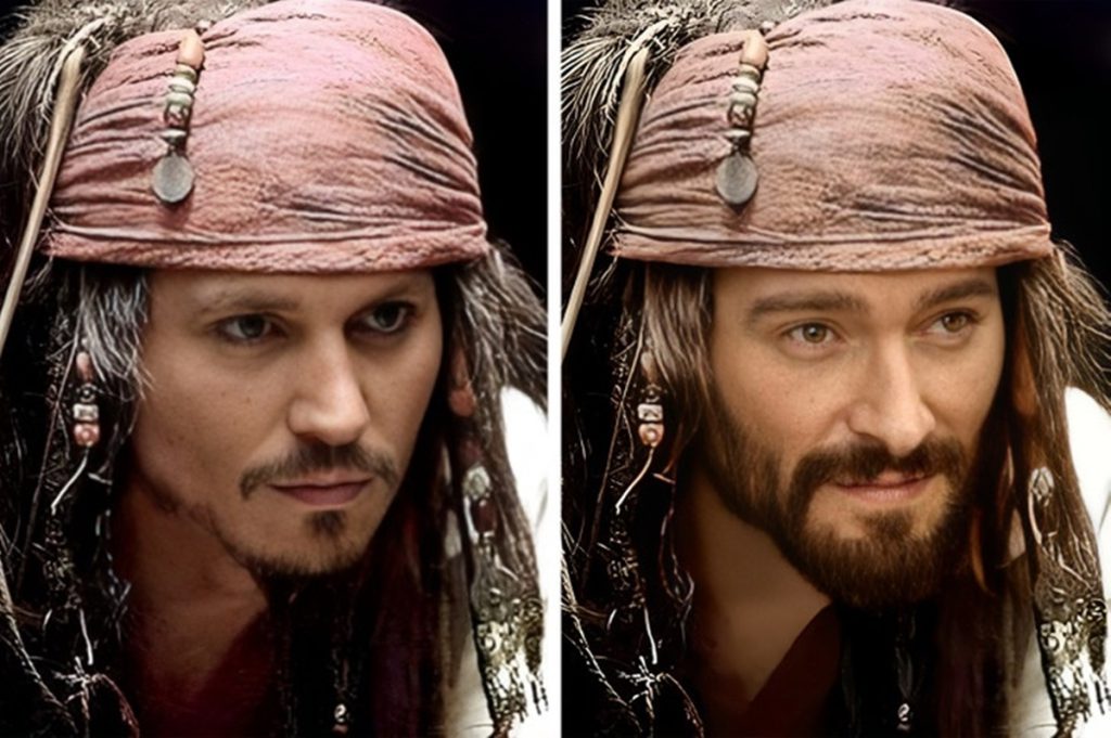 Легендарные роли. Хью Джекман пираты Карибского моря. Актер из люди Икс с сыном.