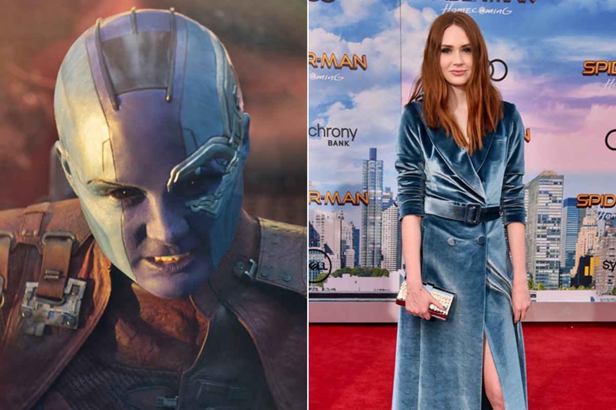 Ő a Marvel-filmek elcsúfított Nebulája - A valóságban igazi bombanő az őt alakító Karen Gillan