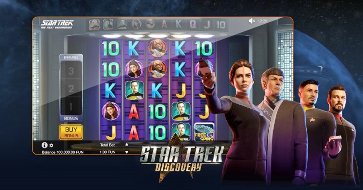Star Trek Discovery témájú online nyerőgép sci-fi karakterekkel és űr tematikájú kaszinó slot játékkal
